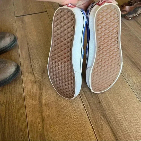 Vans blue checkered new slip one size 4 - Picture 3 of 4